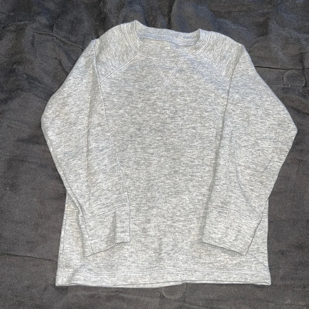 The Children’s Place Toddler Boy Gray Lightweight Thermal Long Sleeve Shirt